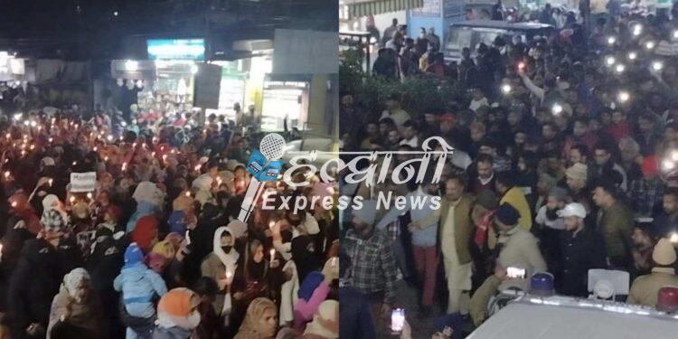 रेलवे प्रकरण: सड़को पर उतरे लोग, कैंडल मार्च निकालकर जताया विरोध
