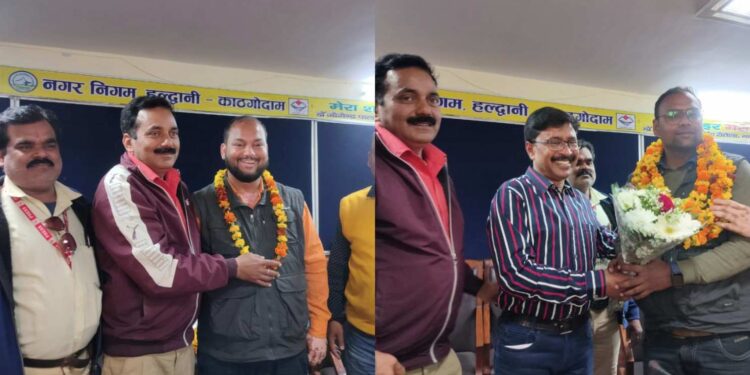 नगर महामंत्री और अनुशासन समिति अध्यक्ष का स्वागत