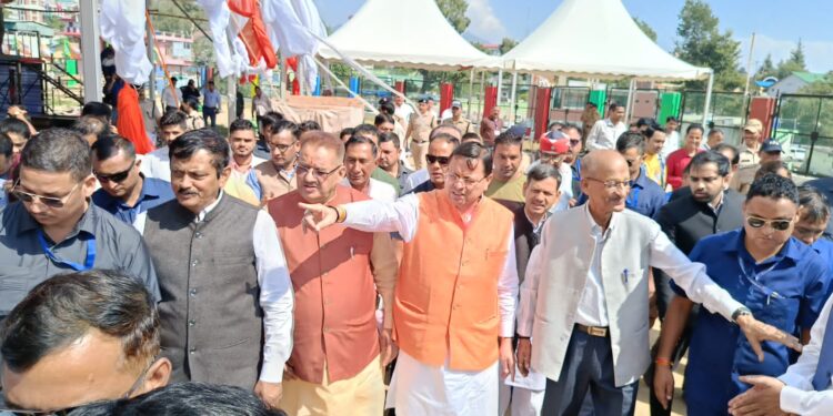 पीएम के दौरे की तैयारियों को परखने पहुंचे सीएम