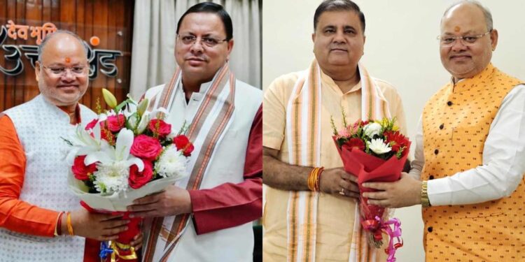 दायित्वधारी सुरेश भट्ट ने सीएम और प्रदेश अध्यक्ष से की मुलाकात
