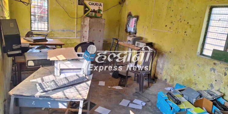 वन खनन गेट ऑफिस में चोरी, लाखों का सामान पार