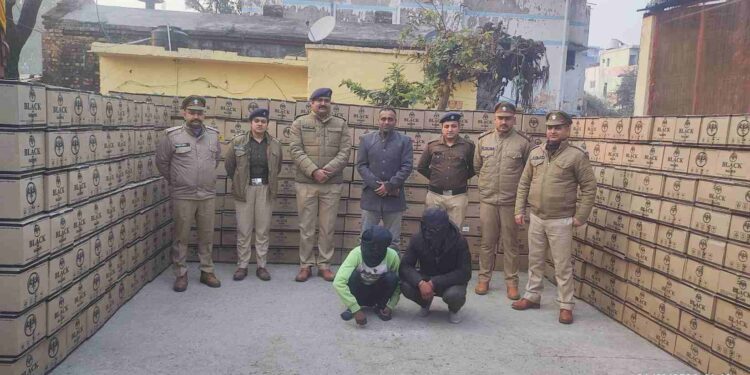 पुलिस ने अवैध शराब की बड़ी खेप की बरामद