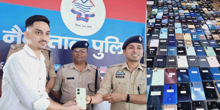 नैनीताल पुलिस ने फरियादियों के चेहरे पर लौटाई मुस्कान, 46 लाख की कीमत के 269 मोबाइल बरामद