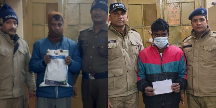 झपटमारी और कच्ची शराब बिक्री में शामिल दो आरोपी गिरफ्तार