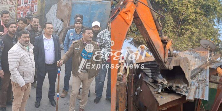 राष्ट्रीय खेलों की तैयारी: हल्द्वानी रेलवे स्टेशन के पास अतिक्रमण हटाने की बड़ी कार्रवाई