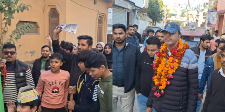 वार्ड 59 में साहेब ए आलम ने निकाली रैली, ‘गैस का चूल्हा’ चुनाव चिन्ह पर मांगा समर्थन