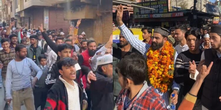 पार्षद प्रत्याशी मोहम्मद अनस ने वार्ड में निकाली रैली, जनता से मांगा समर्थन