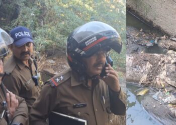 गांधी नगर नाले में मिला युवक का शव, पुलिस जांच में जुटी