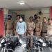 पुलिस ने चुराई गई 18 मोटरसाइकिलों संग एक शातिर वाहन चोर को दबोचा