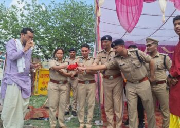 मलिक के बगीचे में बनेगा नया थाना, भूमि पूजन के साथ निर्माण कार्य शुरू