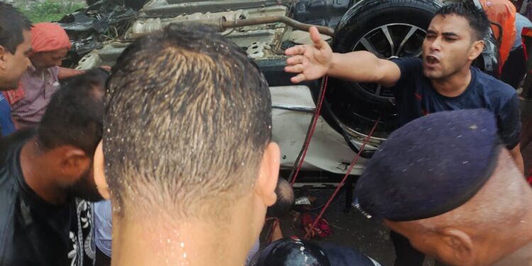 नहर में गिरी कार, दिल दहला देने वाला हादसा, चार की मौत, तीन घायल