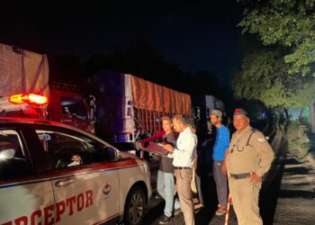 रातभर चला परिवहन विभाग का सघन प्रवर्तन अभियान, 30 चालान, 2 सीज 