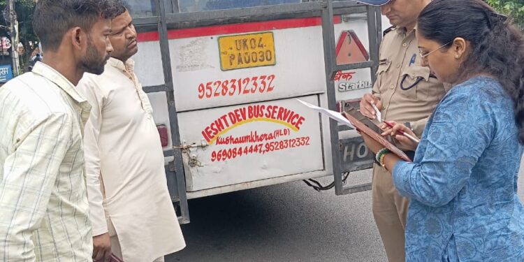 112 वाहनों के चालान, 6 वाहन सीज: परिवहन विभाग की सघन प्रवर्तन कार्रवाई