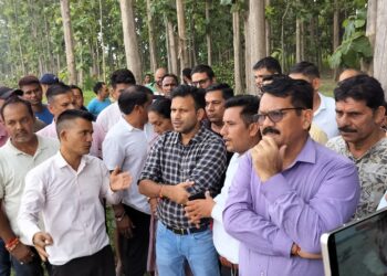 नंधौर नदी में बढ़ते कटाव पर प्रशासन सख्त, एसडीएम ने प्रभावित क्षेत्रों का किया निरीक्षण