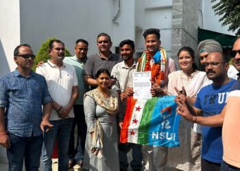 MBPG छात्रसंघ चुनाव: एनएसयूआई ने कमल बोरा को अध्यक्ष पद का प्रत्याशी बनाया, अरशद अल्वी ने दाखिल किया निर्दलीय नामांकन