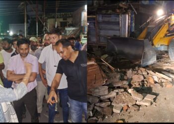 हल्द्वानी में चला प्रशासन का बुलडोज़र, सड़कों का समतलीकरण शुरू