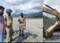 गोला पुल मार्ग निर्माण में लगी पोकलैंड मशीनों से लाखों की चोरी, पुलिस ने जांच शुरू की