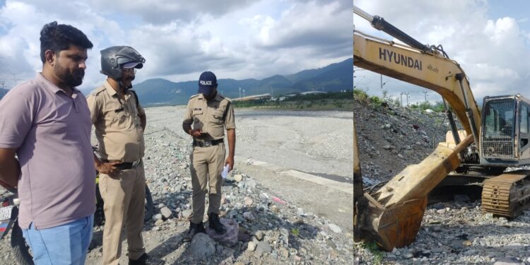 गोला पुल मार्ग निर्माण में लगी पोकलैंड मशीनों से लाखों की चोरी, पुलिस ने जांच शुरू की