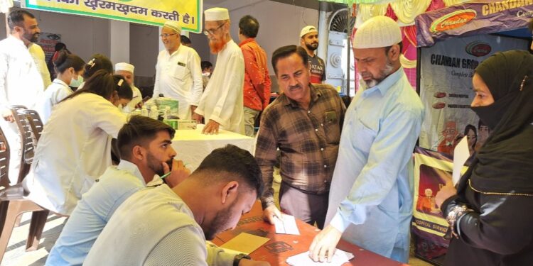अंजुमन सिद्दीकीयान के तत्वावधान में स्वास्थ्य शिविर का सफल आयोजन