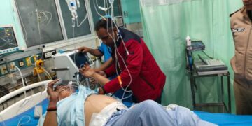 तस्करों की फायरिंग: एसटीएफ टीम पर हमला, सिपाही समेत दो घायल, अस्पताल पहुंचे एसएसपी