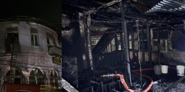 नैनीताल में सरस्वती शिशु मंदिर के बंद भवन में लगी आग 