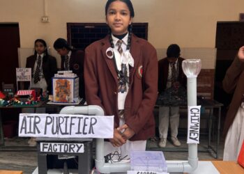 टीआरवी स्कूल में विज्ञान प्रदर्शनी का आयोजन, छात्रों ने दिखाए नवाचार से भरपूर मॉडल