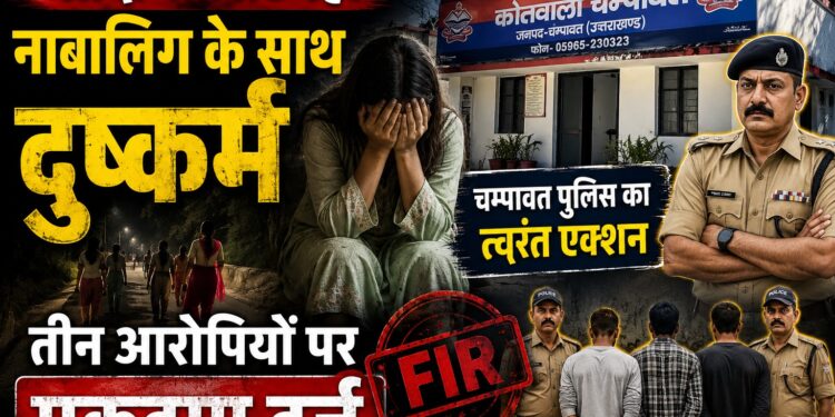 शादी से लौट रही नाबालिग के साथ दुष्कर्म, चम्पावत पुलिस का त्वरित एक्शन, तीन आरोपियों पर मुकदमा दर्ज