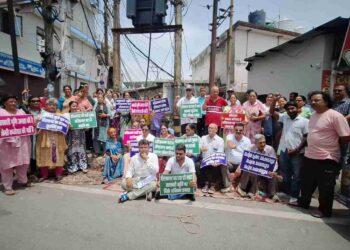 हीरानगर में अतिक्रमण के खिलाफ फूटा गुस्सा, पार्षद के नेतृत्व में प्रदर्शन