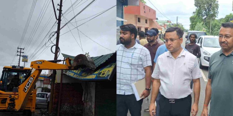 मानसून में अतिक्रमण पर बुलडोजर: कालाढूंगी रोड पर नाले से हटे कब्जे, गंदगी फैलाने वालों पर भी कार्रवाई