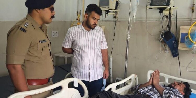 पुलिस मुठभेड़: कुख्यात शार्प शूटर जितेंद्र चौधरी पैर में गोली लगने से घायल