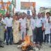 भाजपा के पुतला दहन पर कांग्रेस का पलटवार