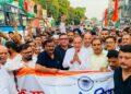 ‘शुद्धिकरण’ के विरोध में कांग्रेस का सत्याग्रह, अंबेडकर पार्क से गांधी प्रतिमा तक गूंजा संविधान और समानता का संदेश