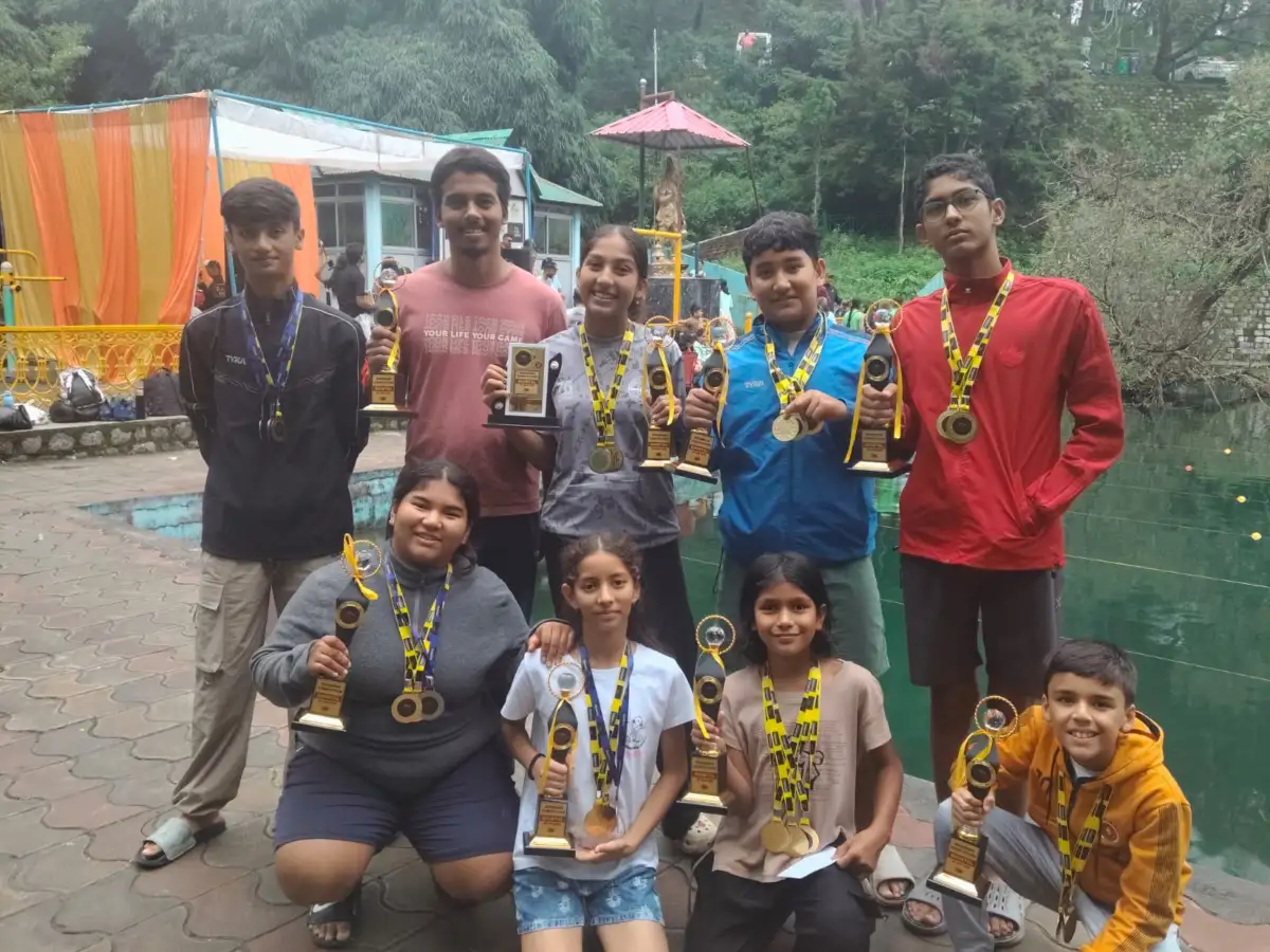 नल-दमयंती तैराकी प्रतियोगिता में तरणताल गौलापार का जलवा, खिलाड़ियों ने बरसाए पदक